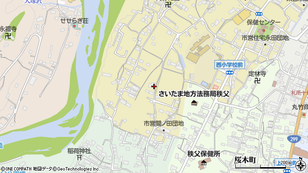 〒368-0014 埼玉県秩父市金室町の地図