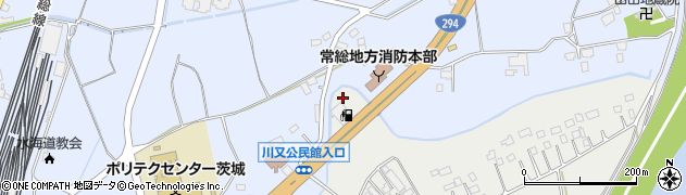 茨城県常総市水海道川又町501周辺の地図