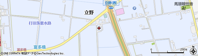 埼玉県春日部市立野265周辺の地図
