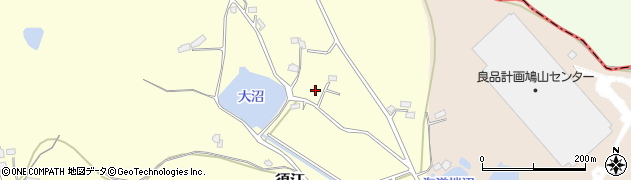 埼玉県比企郡鳩山町須江656周辺の地図