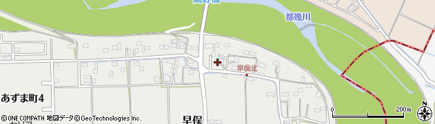 埼玉県東松山市早俣535周辺の地図