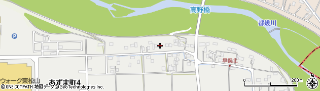 埼玉県東松山市早俣564周辺の地図