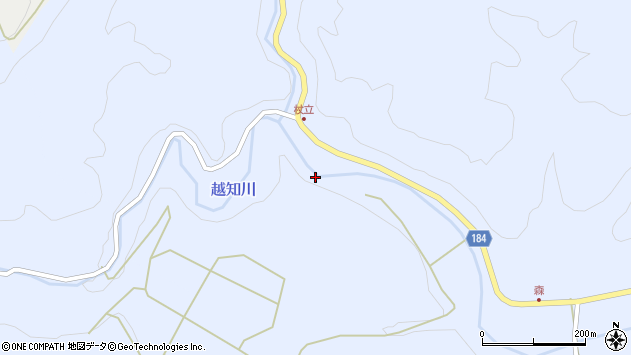〒916-0103 福井県丹生郡越前町杖立の地図