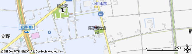 埼玉県春日部市立野471周辺の地図