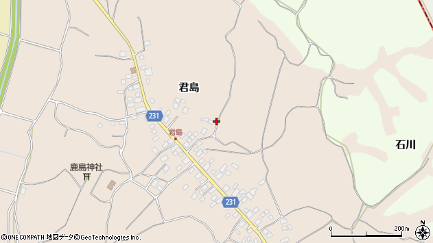 〒300-0322 茨城県稲敷郡阿見町君島の地図