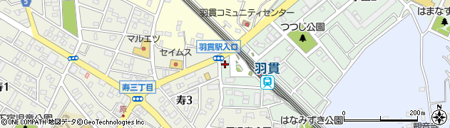 レインボー羽貫店周辺の地図