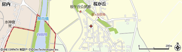 茨城県つくば市桜が丘周辺の地図
