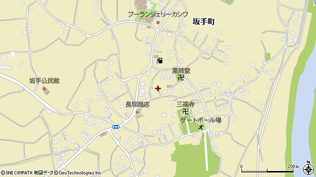 〒303-0042 茨城県常総市坂手町の地図