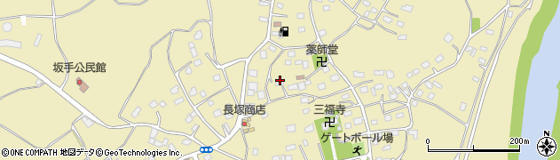 茨城県常総市坂手町周辺の地図