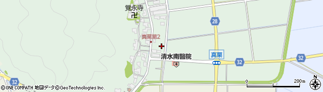 福井県福井市真栗町周辺の地図