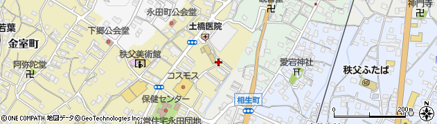 埼玉県秩父市永田町周辺の地図