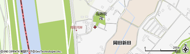千葉県野田市岡田142周辺の地図