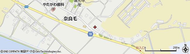 茨城県鹿嶋市奈良毛61周辺の地図