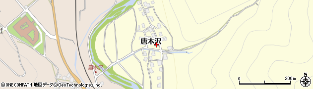 長野県辰野町（上伊那郡）唐木沢周辺の地図