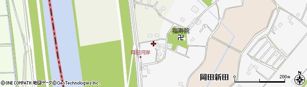 千葉県野田市岡田76周辺の地図