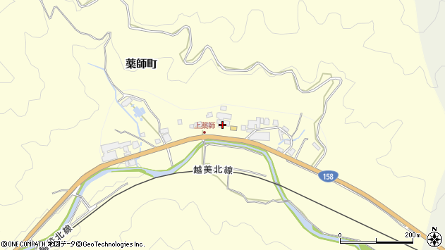 〒910-2337 福井県福井市薬師町上薬師の地図