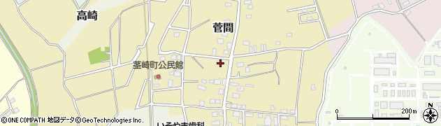 茨城県つくば市菅間388周辺の地図