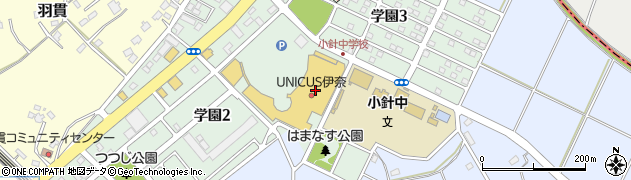 ヤオコー伊奈店周辺の地図