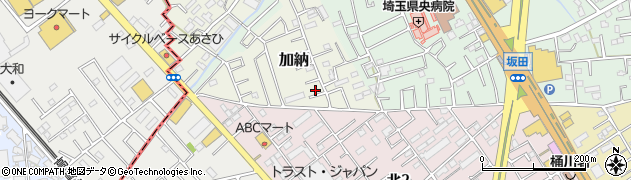 埼玉県桶川市加納17周辺の地図