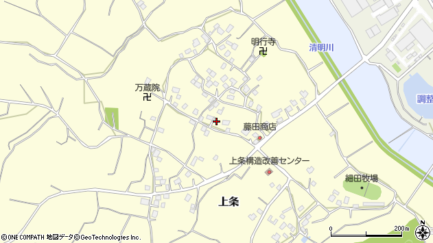 〒300-0325 茨城県稲敷郡阿見町上条の地図