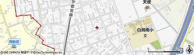 埼玉県白岡市小久喜周辺の地図