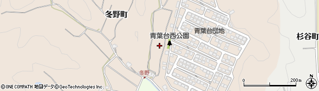 福井県福井市冬野町周辺の地図