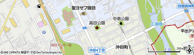 高田公園周辺の地図