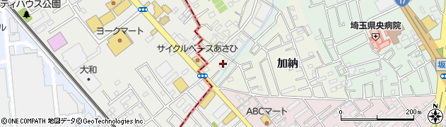 埼玉県桶川市加納40周辺の地図