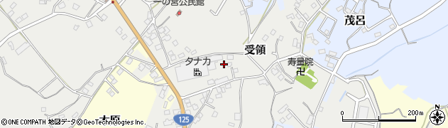 茨城県美浦村（稲敷郡）受領周辺の地図