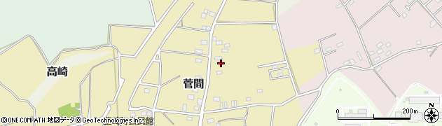 茨城県つくば市菅間427周辺の地図