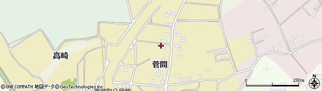 茨城県つくば市菅間395周辺の地図