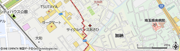 埼玉県桶川市加納56周辺の地図