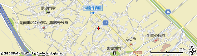 長野県諏訪市湖南南真志野4393周辺の地図