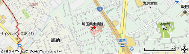 埼玉県央病院周辺の地図