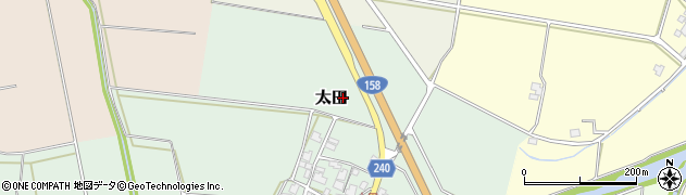 福井県大野市太田周辺の地図