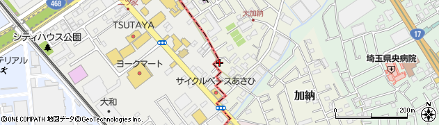 埼玉県桶川市加納62周辺の地図