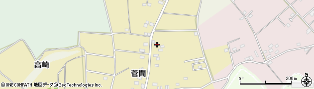 茨城県つくば市菅間426周辺の地図