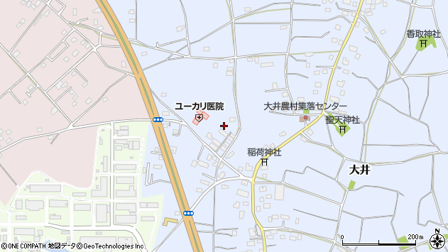 〒300-1243 茨城県つくば市大井の地図