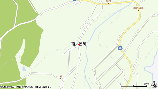 〒912-0131 福井県大野市南六呂師の地図