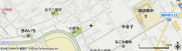 長野県諏訪市中洲（中金子）周辺の地図