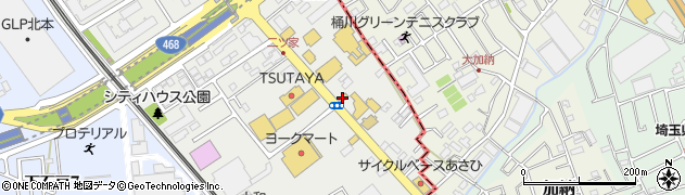 日高屋 北本二ツ家店周辺の地図
