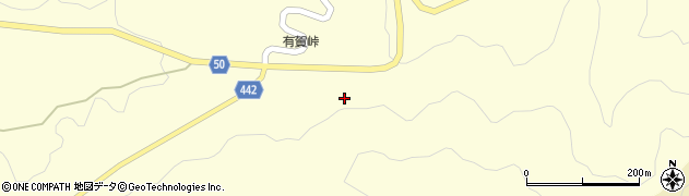 有賀峠周辺の地図