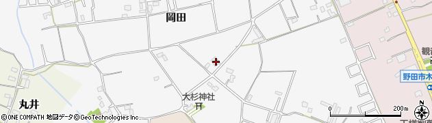 千葉県野田市岡田755周辺の地図