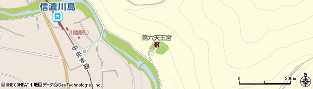 第六天王宮周辺の地図