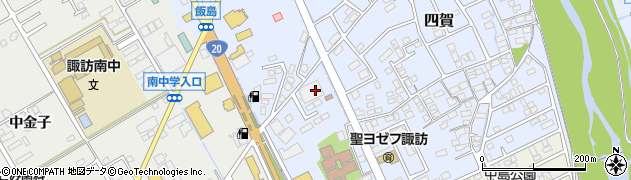 クスリのアオキ　諏訪四賀薬局周辺の地図