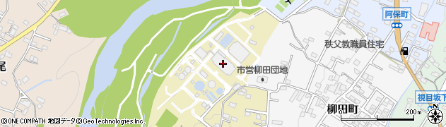 秩父市下水道センター周辺の地図