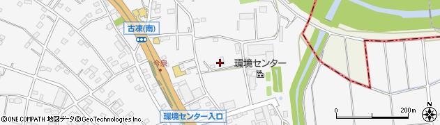 埼玉県東松山市古凍周辺の地図