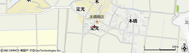 茨城県美浦村（稲敷郡）定光周辺の地図