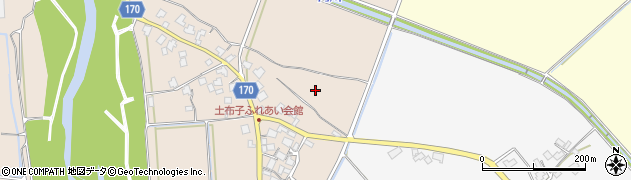 福井県大野市土布子周辺の地図