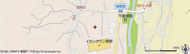 長野県茅野市米沢（埴原田）周辺の地図